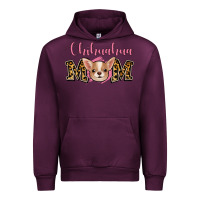 Mauve Wine Chihuahua Mom Urban Hoodie - Jasminsmagicworld