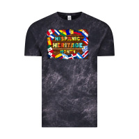 Cloud Black hispanic heritage flags Vintage Tee - BundleAndBundleShop