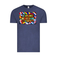 Vintage Denim hispanic heritage flags Vintage Tee - BundleAndBundleShop