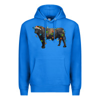 True Royal christmas black angus bull with christmas lights Premium Hoodie - RanaPortraitStore