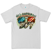 Dove Grey All American boy 4th of july Premium Tee - FaDigitalArtStudio