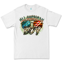 White All American boy 4th of july Premium Tee - FaDigitalArtStudio