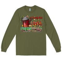 Army Green afamilytloveschristmas Long Sleeve Tee - CowhideDigitalArt