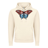 Vintage Artic Patriotic American Butterfly Vintage Hoodie - LillyAllenDesigns