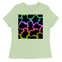 Matcha cow glitter seamless pattern Ladies Tee - BundleAndBundleShop