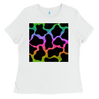 White cow glitter seamless pattern Ladies Tee - BundleAndBundleShop