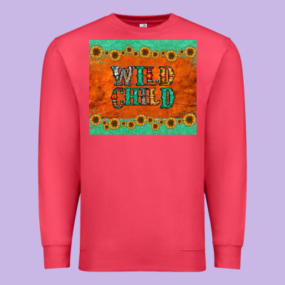 Western Wild Child Premium Sweatshirt Designed By Jasminsmagicworld