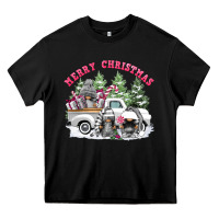 Black merry christmas gnomies Heavy Core Tee - FaDigitalArtStudio
