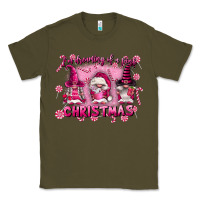 Army Green i'm dreaming of a pink christmas Classic Tee - FaDigitalArtStudio