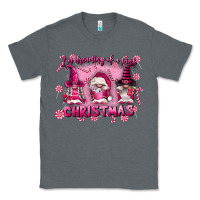 Charcoal Heather i'm dreaming of a pink christmas Classic Tee - FaDigitalArtStudio