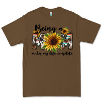 Cacao Being a mom makes my life complete Mother's Day Premium Tee - FaDigitalArtStudio