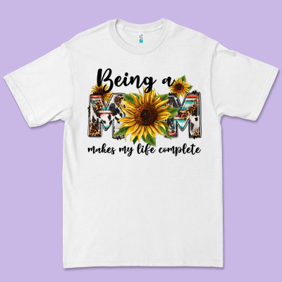 Being A Mom Makes My Life Complete Mother's Day Premium Tee Designed By Fadigitalartstudio