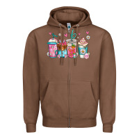 Chestnut easter longhaired cow coffee cups Zipper Hoodie - Jasminsmagicworld