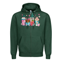 Sports Green easter longhaired cow coffee cups Zipper Hoodie - Jasminsmagicworld