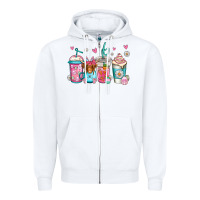 White easter longhaired cow coffee cups Zipper Hoodie - Jasminsmagicworld
