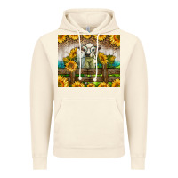 Vintage Artic Western Charolais Heifer With Sunflowers Vintage Hoodie - LillyAllenDesigns