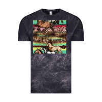 Cloud Black horses seamless pattern Vintage Tee - BundleAndBundleShop