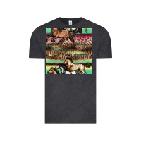Vintage Black horses seamless pattern Vintage Tee - BundleAndBundleShop