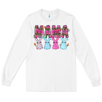 White Easter Day Mamaa Long Sleeve Tee - CowhideDigitalArt