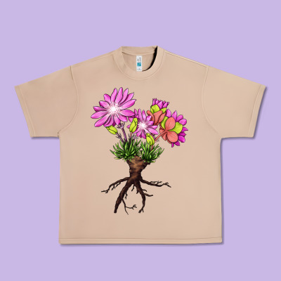 Bitterroot Flower Urban Heavy Tee Designed By Lillyallendesigns