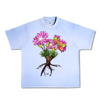 Grape Ice Bitterroot Flower Urban Heavy Tee - LillyAllenDesigns