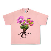Salmon Bitterroot Flower Urban Heavy Tee - LillyAllenDesigns