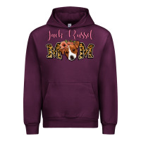 Mauve Wine Jack Russel Mom Urban Hoodie - Jasminsmagicworld