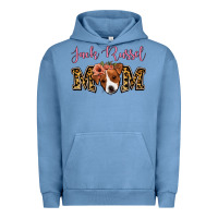 Pigment Pebble Blue Jack Russel Mom Urban Hoodie - Jasminsmagicworld