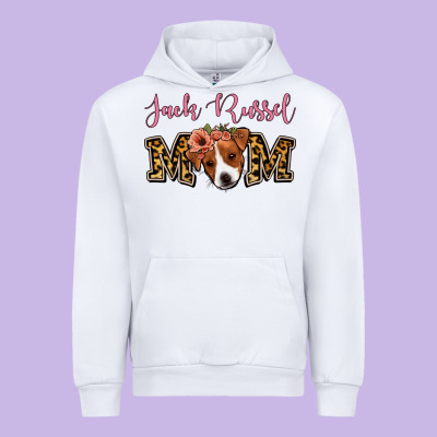 Jack Russel Mom Urban Hoodie Designed By Jasminsmagicworld