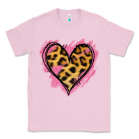 Bubblegum Pink Leopard Pink Glitter Heart Classic Tee - Jasminsmagicworld