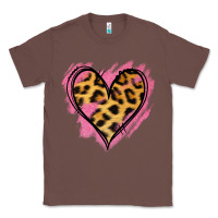 Chestnut Leopard Pink Glitter Heart Classic Tee - Jasminsmagicworld