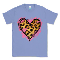 Colony Blue Leopard Pink Glitter Heart Classic Tee - Jasminsmagicworld