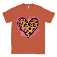 Copper Leopard Pink Glitter Heart Classic Tee - Jasminsmagicworld