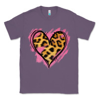 Lavender Leopard Pink Glitter Heart Classic Tee - Jasminsmagicworld