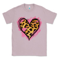 Lilac Leopard Pink Glitter Heart Classic Tee - Jasminsmagicworld