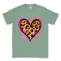 Sage Leopard Pink Glitter Heart Classic Tee - Jasminsmagicworld