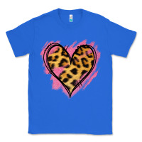 True Royal Leopard Pink Glitter Heart Classic Tee - Jasminsmagicworld