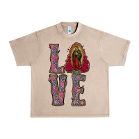 French Oak love lady of guadalupe Urban Heavy Tee - Jasminsmagicworld