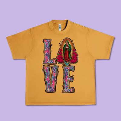 Love Lady Of Guadalupe Urban Heavy Tee Designed By Jasminsmagicworld