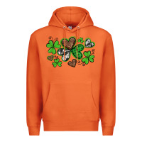 Carrot western st patricks day shamrocks and hearts Premium Hoodie - Artiststas