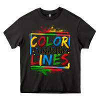 Asphalt color outside the lines autism Heavy Core Tee - OliviaCreatesArt
