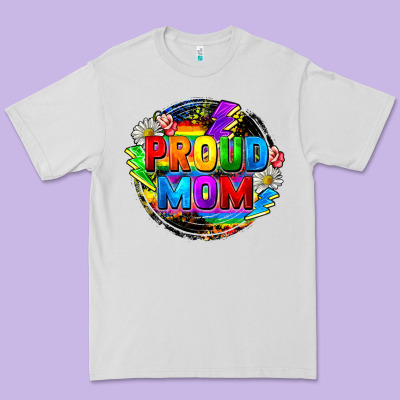 Proud Mom Lgbtq+ Mother's Day Premium Tee Designed By Fadigitalartstudio