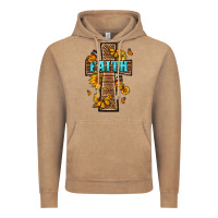 Vintage Coffee Western Faith Cross Butterfly Vintage Hoodie - LillyAllenDesigns