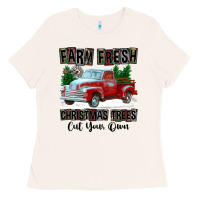 Bone Farm Fresh Christmas Trees Cut Your Own Ladies Tee - FaDigitalArtStudio