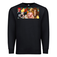 Black Farm animals with aztec Premium Sweatshirt - RanaPortraitStore