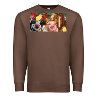 Chestnut Farm animals with aztec Premium Sweatshirt - RanaPortraitStore