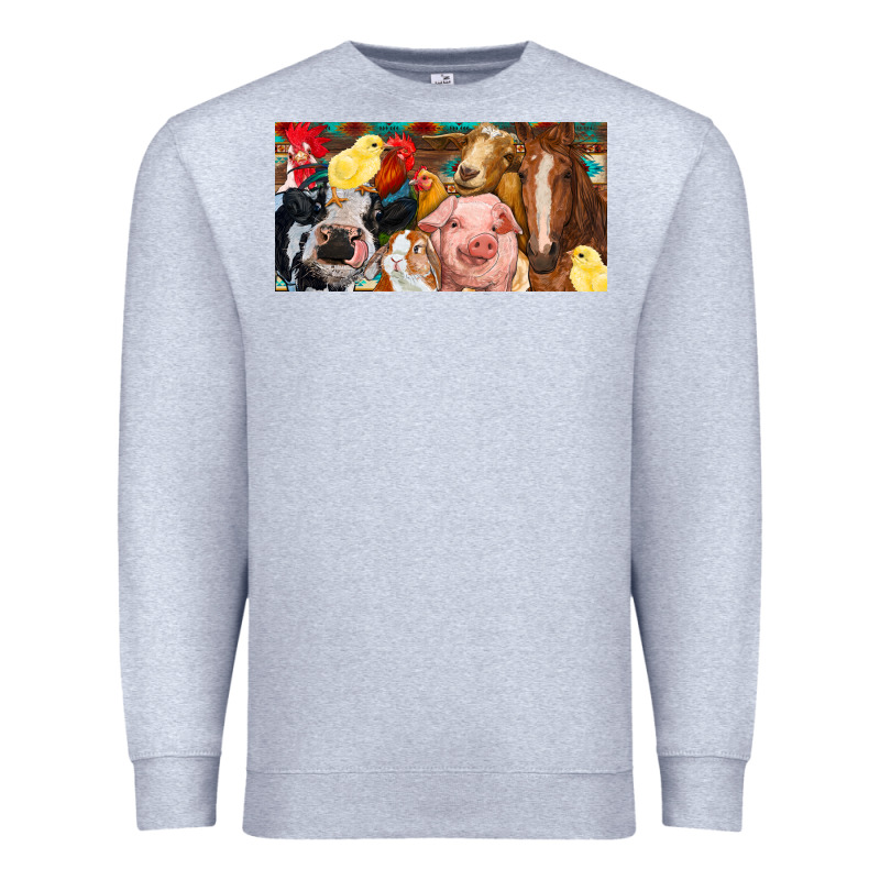 Farm Animals With Aztec Premium Sweatshirt by RanaPortraitStore | Teevron