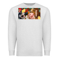 Oatmeal Heather Farm animals with aztec Premium Sweatshirt - RanaPortraitStore