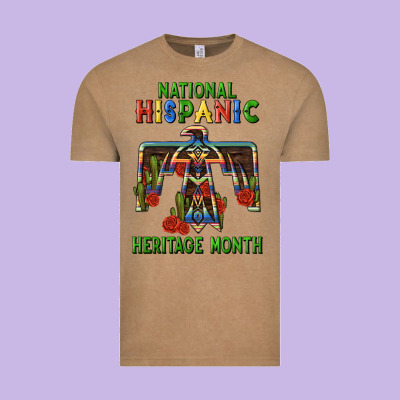 Thunderbird Hispanic Heritage Month Vintage Tee Designed By Bundleandbundleshop
