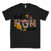Black best mom ever with cow Classic Tee - Artiststas
